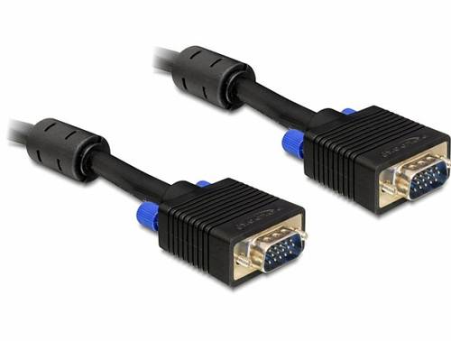 Delock SVGA Anschlusskabel VGA 15pol. Stecker 20m Schwarz 82562 VGA-Kabel