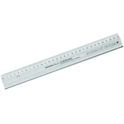 Rumold, Lineal, Schneidelineal 100 cm weiss (100 cm, Aluminium)