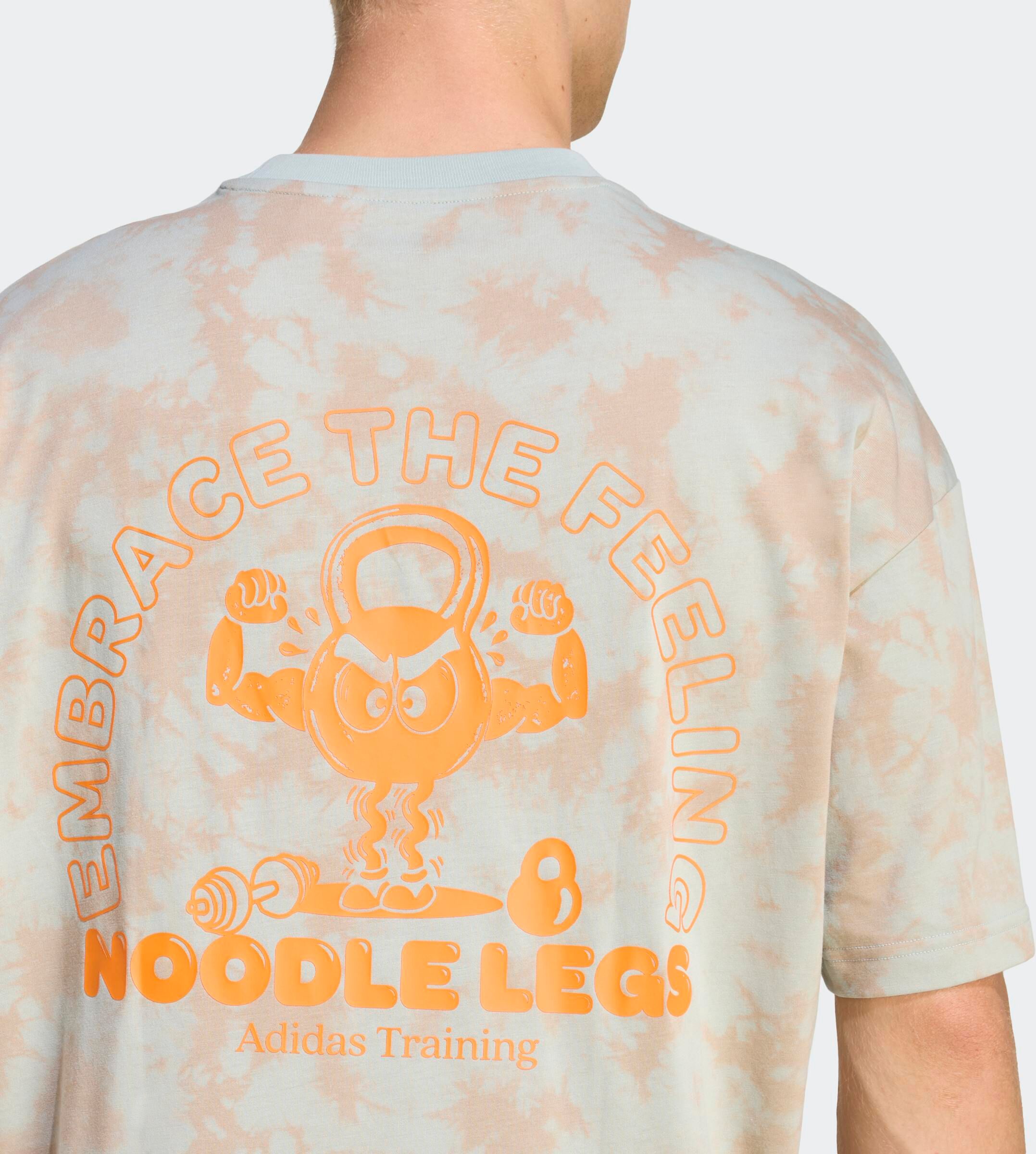 T-Shirt ADIDAS PERFORMANCE "FUN TRAINING GRAFIK", Herren, Gr. S, wonder sage, Obermaterial: 65% Polyester, 35% Baumwolle, normal, Rundhals, Shirts T-Shirt wonder sage S