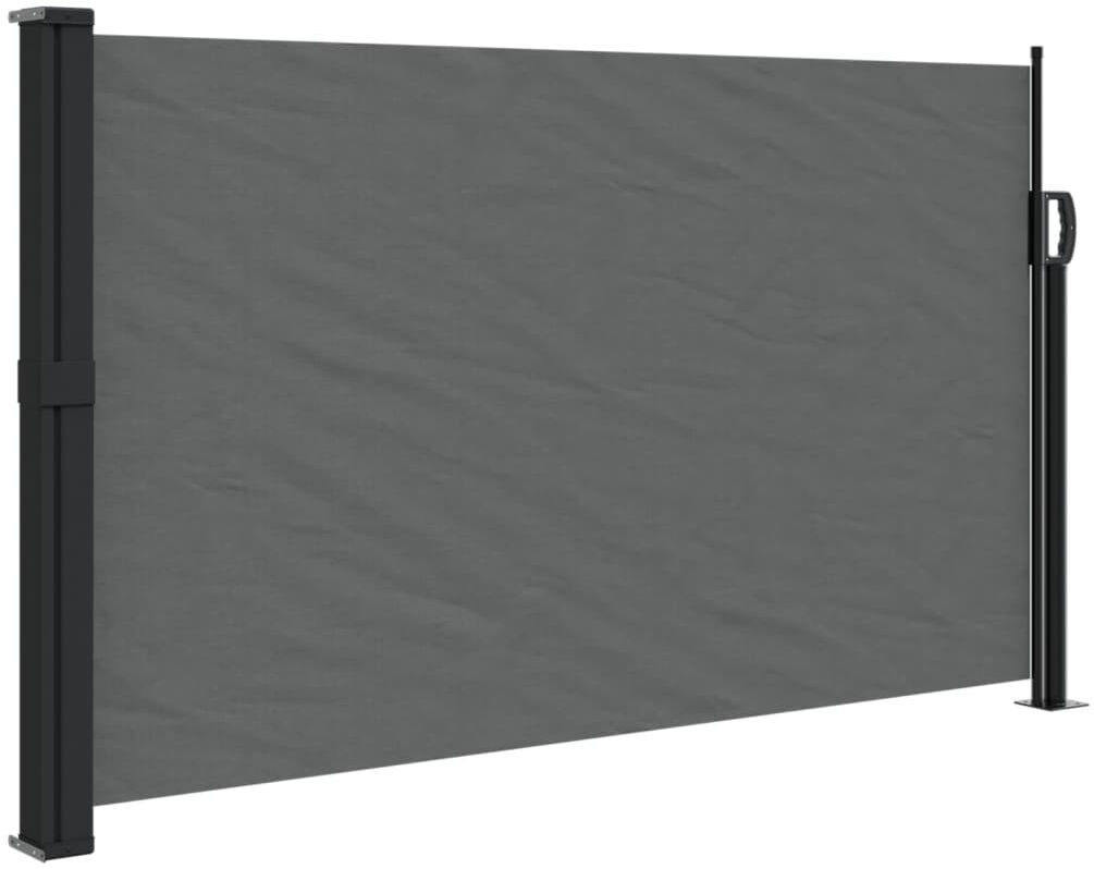 17 Stories Retractable Side Awning Anthracite 120cm H x 600cm W