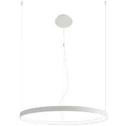 Hängeleuchte Wohnzimmerlampe Pendelleuchte weiß LED Schlafzimmerlampe Ring 78 cm