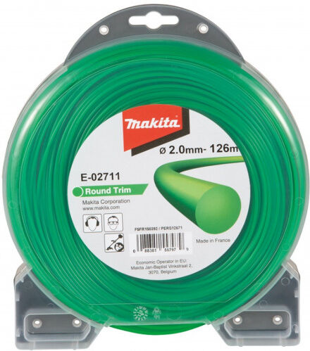 Makita E-02711 Fil de coupe rond 2,0mm, 126m, vert, rond