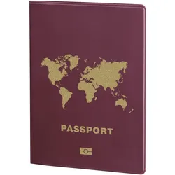 Hama Reisepass-Datenschutzhülle International, RFID, Bordeaux, Reisezubehör, Rot