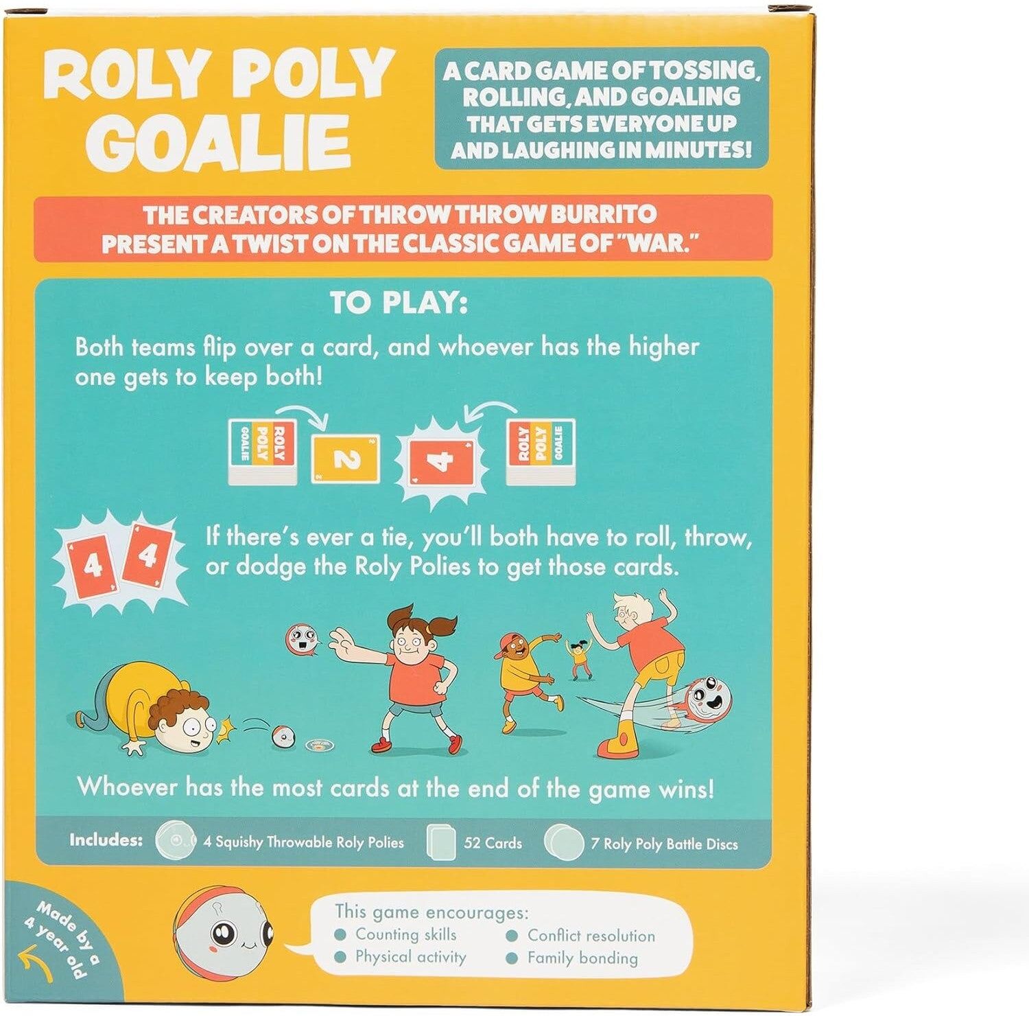 Roly Poly Goalie Family Card Game, Ages 6+, by Exploding Kittens