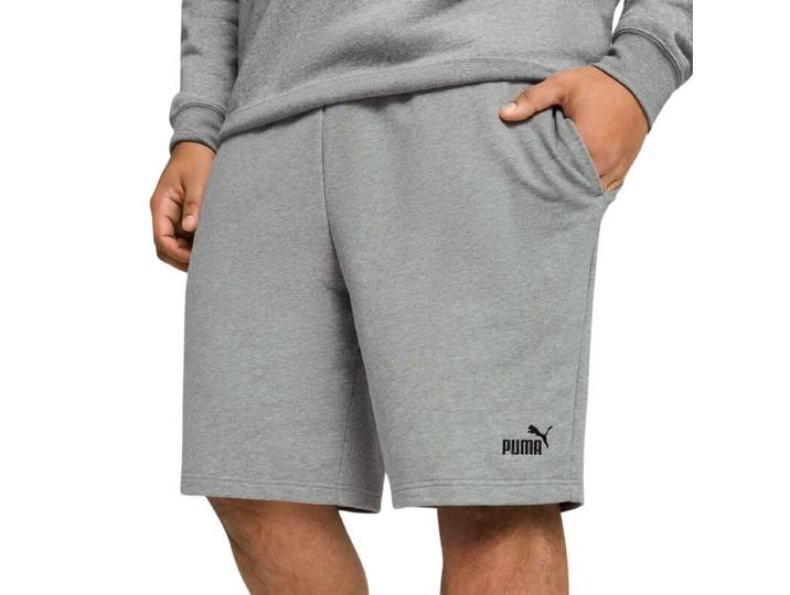 PUMA Heren Shorts Medium Grijs Gemêleerd PUMA ESS No. 1 Logo Collectie L