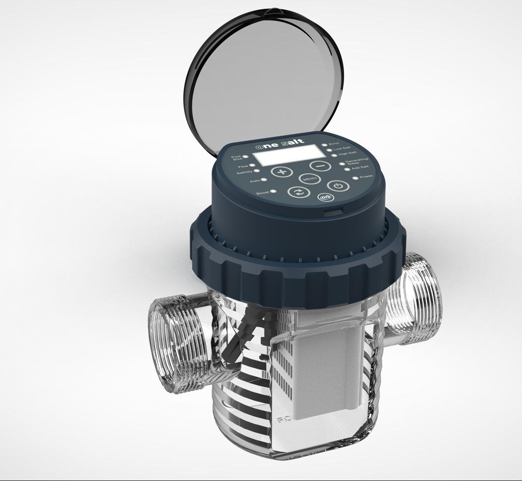 GRE Salzelektrolyseanlage GOSA75 - für Pools bis 75 m³, 15 g/h, Selbstreinigend & Effizient, Salzwasser-Desinfektion ohne Chlorzugabe