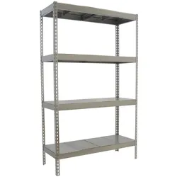SimonRack Industrieregal, 2000x2100x750 mm, 500 kg am Biegepunkt, 4 Metallböden, Garagenregal, Verzinkt- Simonforte