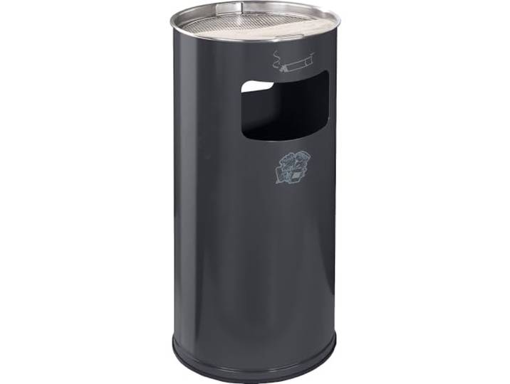 VAR Ascher Volumen 37 l Höhe 700 mm sandbefüllbar anthrazit Volumen 37 l, HxØ 700 x 320 mm, Stahl, anthrazit