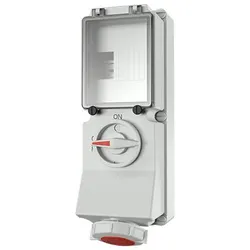 Mennekes 5638A Wanddose DUO,32A5p6h400V,IP67