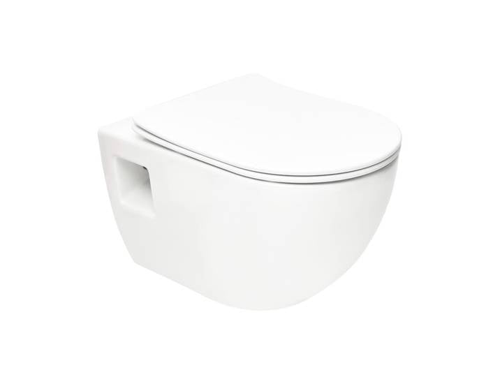 Project WC suspendu sans bride avec abatant softclose, blanc (SATWCPRO010RREXP)