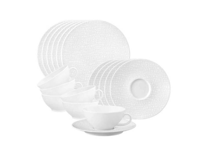 Seltmann Weiden Teeservice Life Fashion Teeservice 18-tlg. (18-tlg), 6 Personen, Porzellan