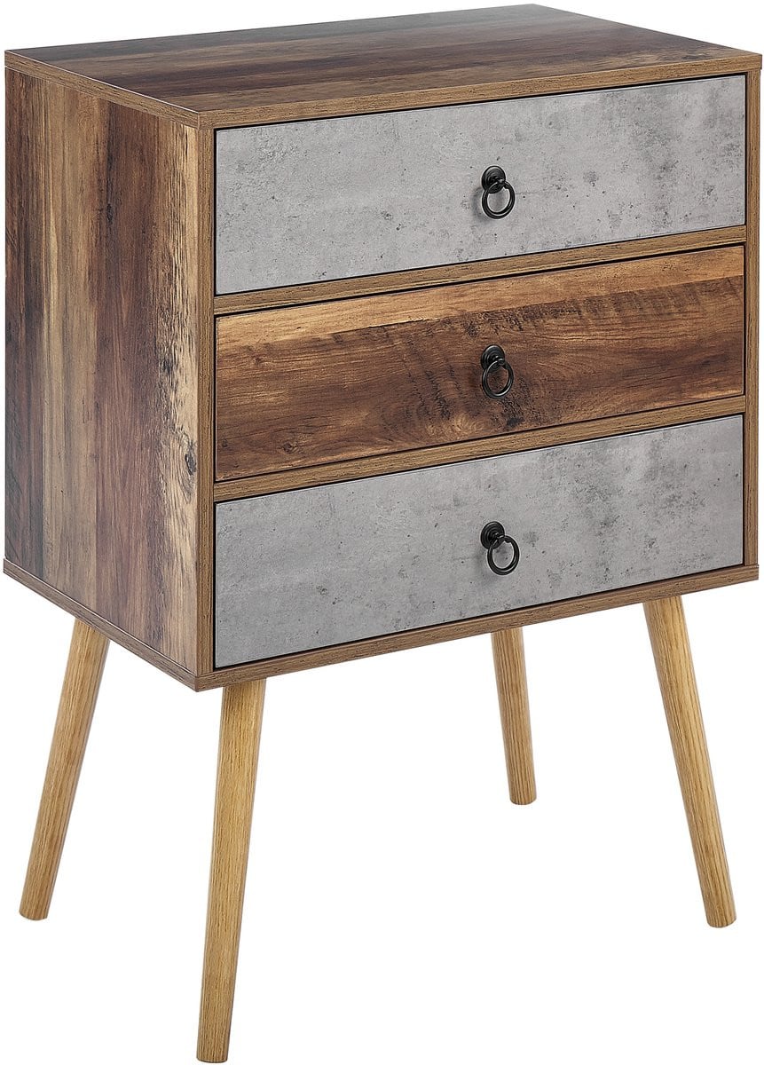 Beliani Dressoir Rustic Grijs