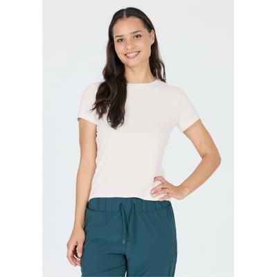 Funktionsshirt ATHLECIA "Tinashe", Herren, Gr. 46, weiß, 92% Viskose, 8% Elasthan, unifarben, normal, Rundhals, Shirts Funktionsshirt, im simplen und schnelltrocknenden Design