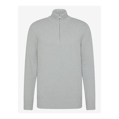 Troyer BENVENUTO. "BENVENUTO. Pullover ALVARO", Herren, Gr. M, lightgrau, Pullover Troyer, mit weichem Strickmaterial
