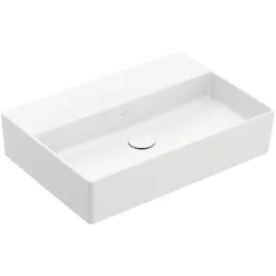 Villeroy & Boch Memento 2.0 Wandwaschbecken, 600x420x135mm, Stone White CeramicPlus, TitanCeram, matt, Wandmontage