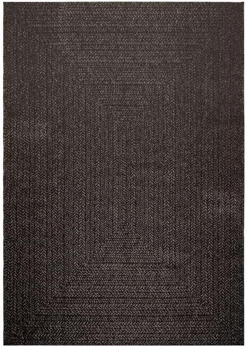 Vloerkleed ZIZUR - Antraciet - Jute-look - Binnen en Buiten - 160 x 230 cm