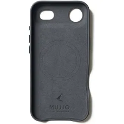 Mujjo Ledertasche - Ledertasche für iPhone Air (Apple iPhone 17, Apple iPhone Air), Smartphone Hülle, Schwarz
