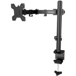 Nilox Monitorhalterung 1 Arm Schwarz Modell (Tisch, 32", 9 kg), Monitor Halterung, Schwarz