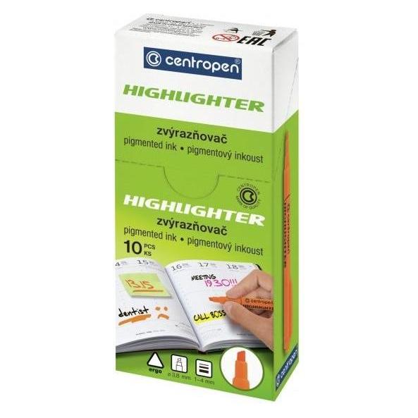 Centropen Textmarker roter Textmarker (10 Stück) (10x) (502625)