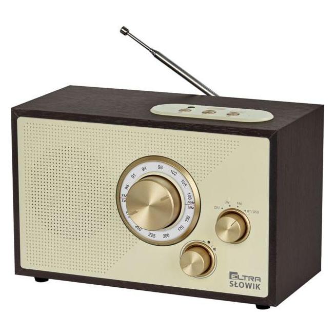 Elta Radio Eltra Radio Słowik Eltra MP3 USB microUSB BT ciemny brąz (FM, LW, Bluetooth) (5907727028599)
