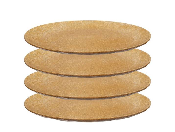 Speiseteller Club Plate I 4er-Set Ø 26cm Braun/Braun