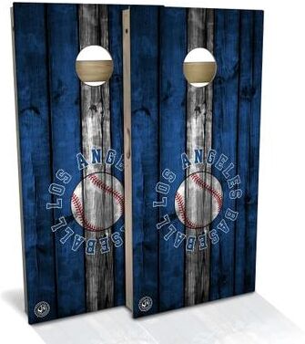 Skip's Garage LA Baseball Outdoor Cornhole Board Set