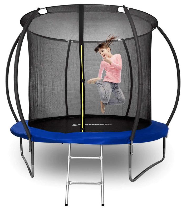 Trampoline - Hüpfkissen - Spielzeug für den Außenbereich - Kindertrampoline - Durchmesser 305 cm - Mit Netz und Leiter