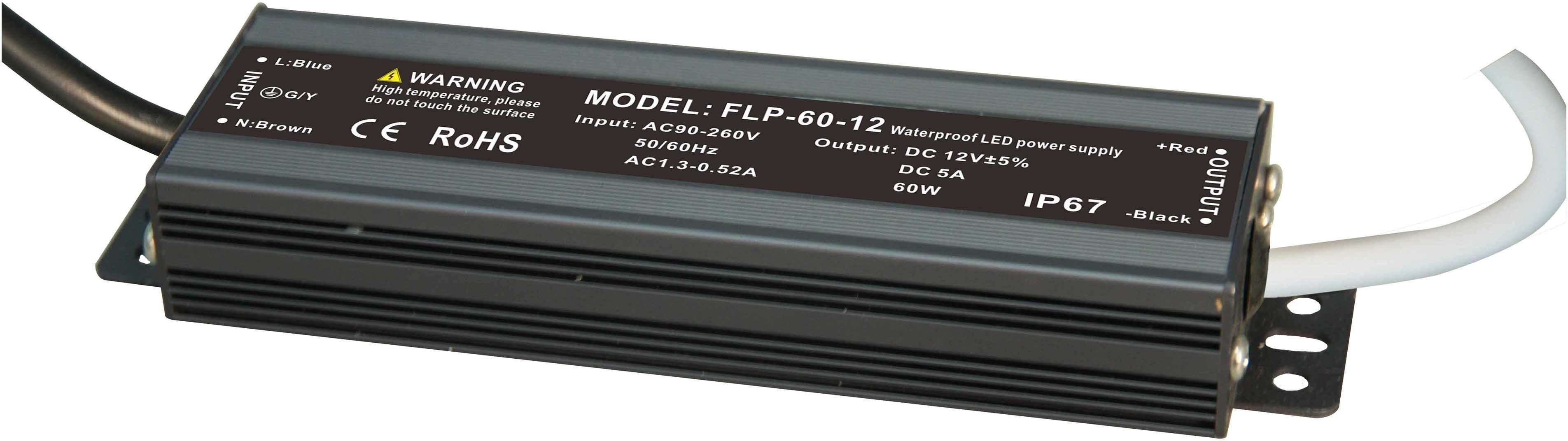 Parko ALIMENTATORE  DA INCASSO ESTERNO SLIM 60W IN METALLO 24V PER STRIP LED IP67