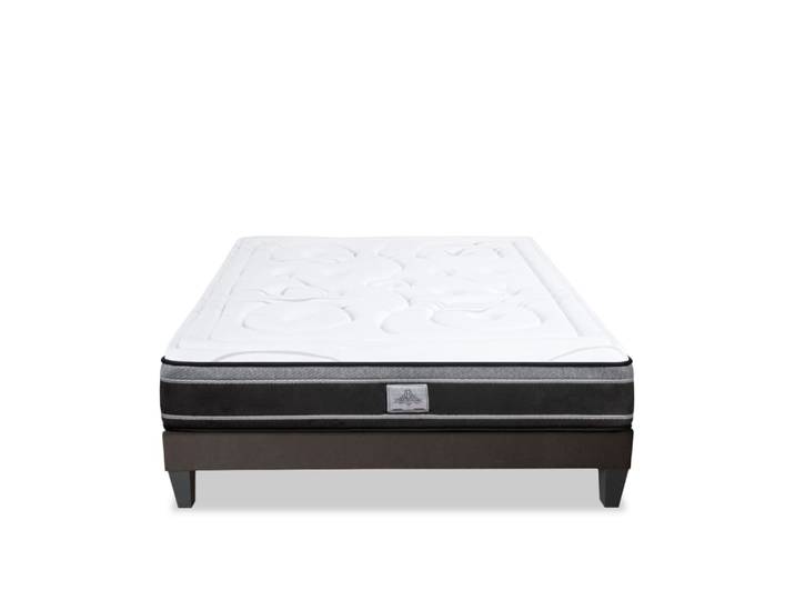Ensemble matelas sommier bois 140x190