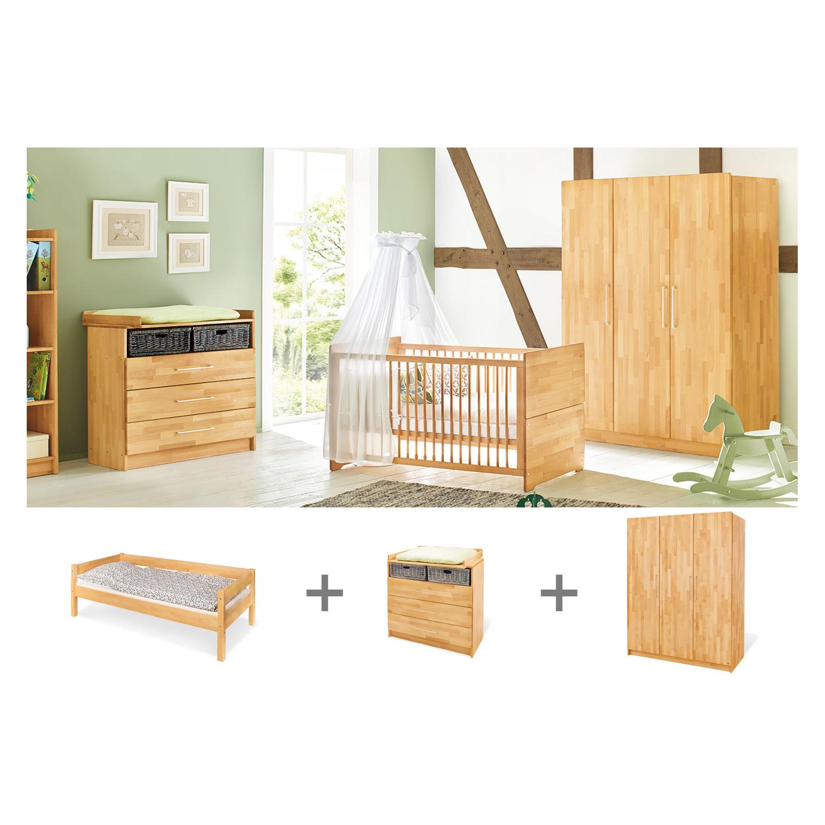 Pinolino Jugendzimmer "Natura" breit gross, 3-tlg. (102175JBG)