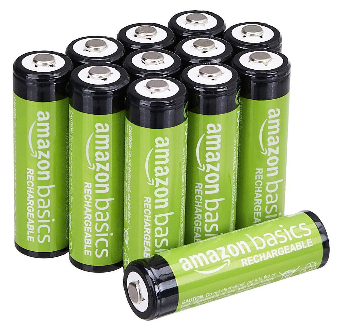 Amazon Basics 12-delige verpakking oplaadbare AA-NiMH-batterijen 2000 mAh