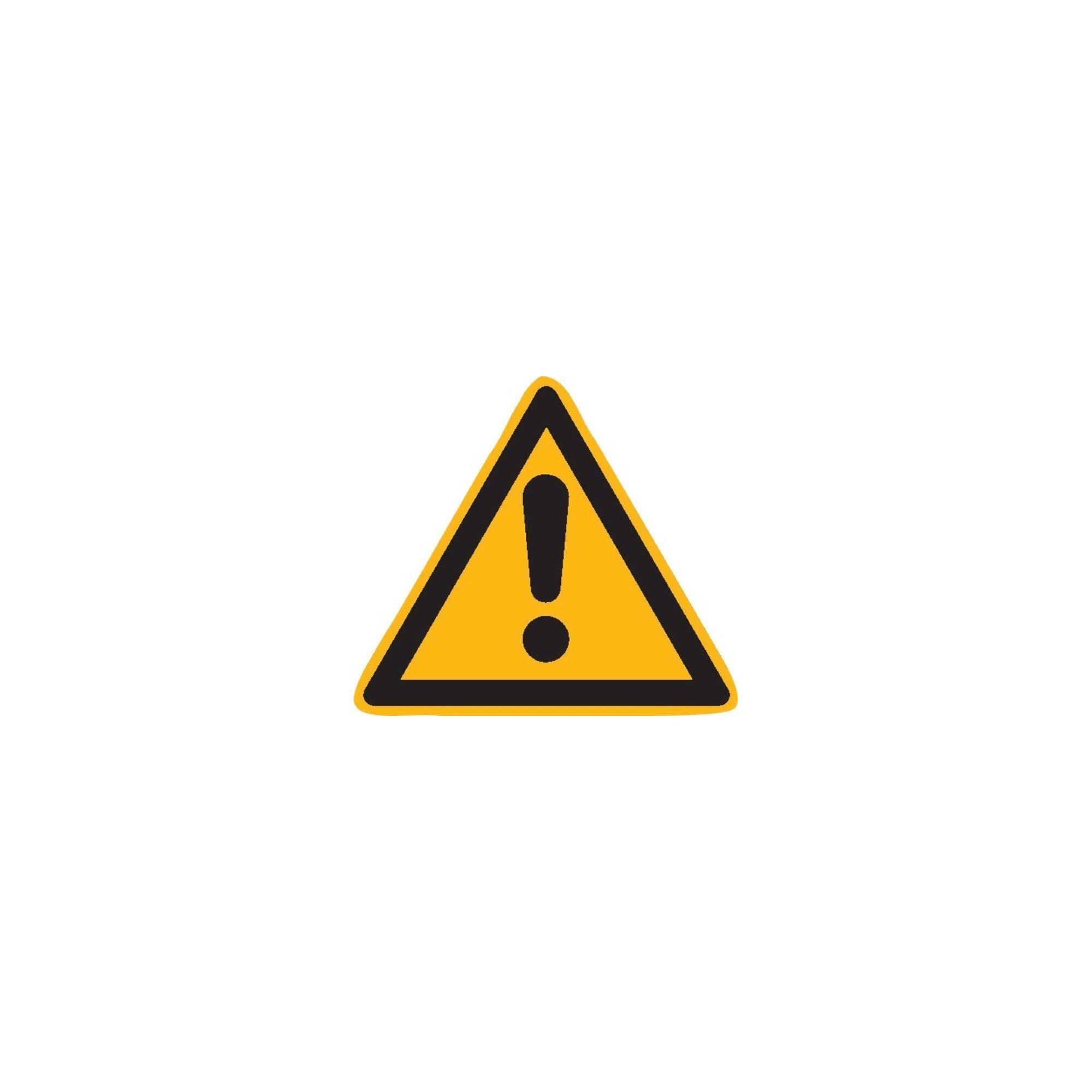 SafetyMarking Warnschild Folie SL 25 mm Warnung vor einer Gefahrenstelle 44 Stk.pro Bogen ; wolk (30.0351)