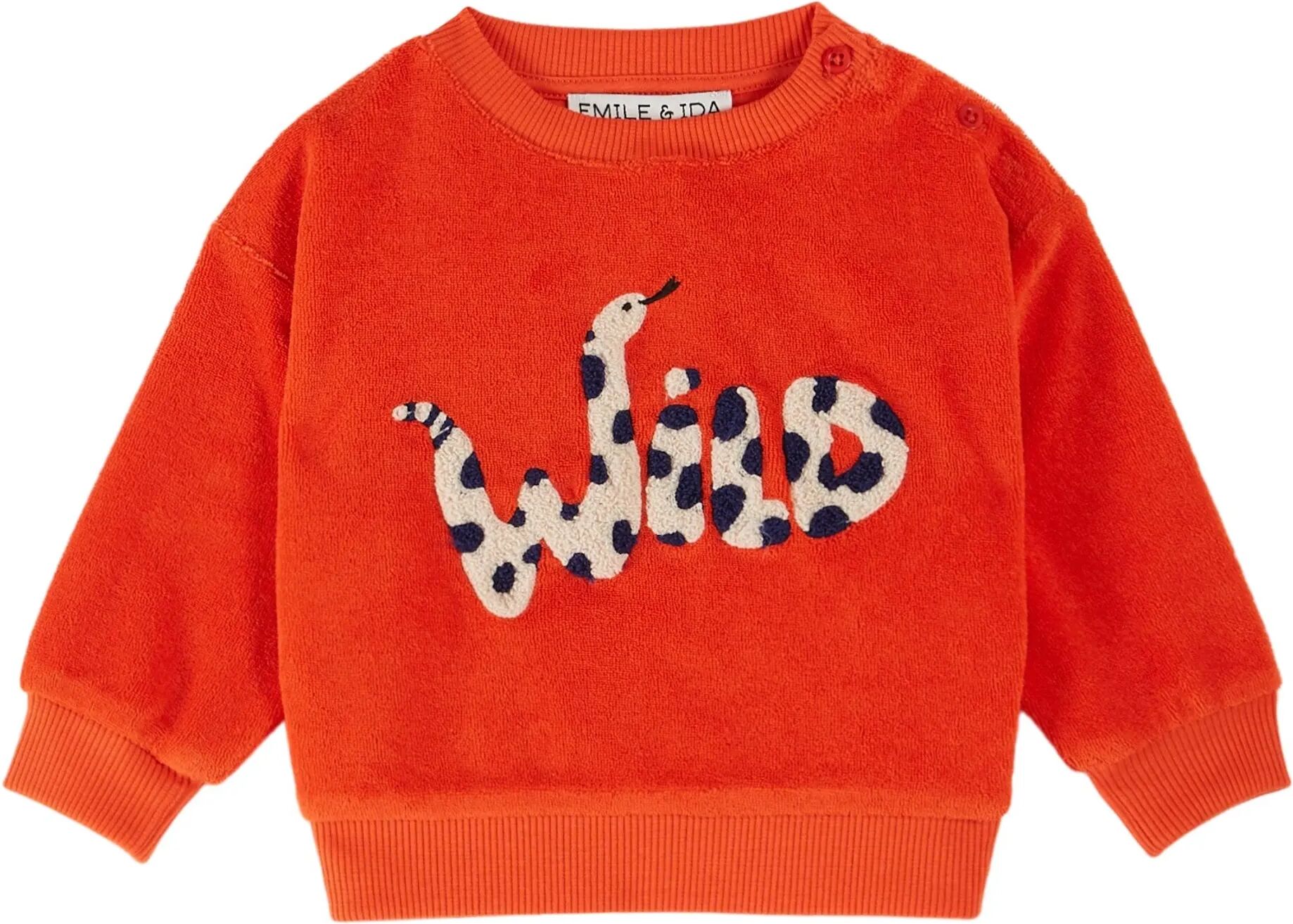 Emile et Ida Sweat Wild Eponge Rouge 12 ans