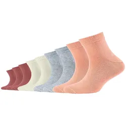 9er Pack s.Oliver Essentials Gekämmte Baumwolle Quarter Socken Kinder 2018 - peach nectar 27-30
