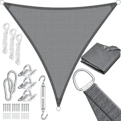 KESSER® Sonnensegel Sonnenschutz Windschutz   HDPE Gewebe   wasserabweisend & windabweisend   5-Fach quer vernäht robust & stabil Schattenspender Garten Balkon Terrasse