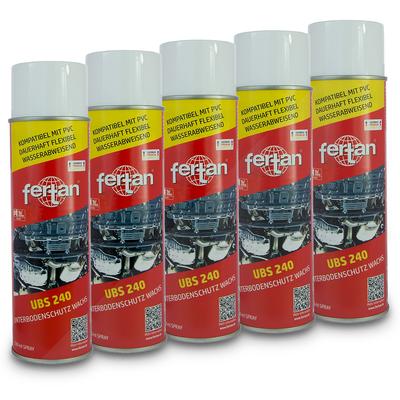 Fertan 5x 500 ml UBS 240 Unterboden Schutzwachs [Hersteller-Nr. 27201]