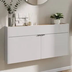 Wandschrank Hängeschrank mit einer Schublade und Drehtüren