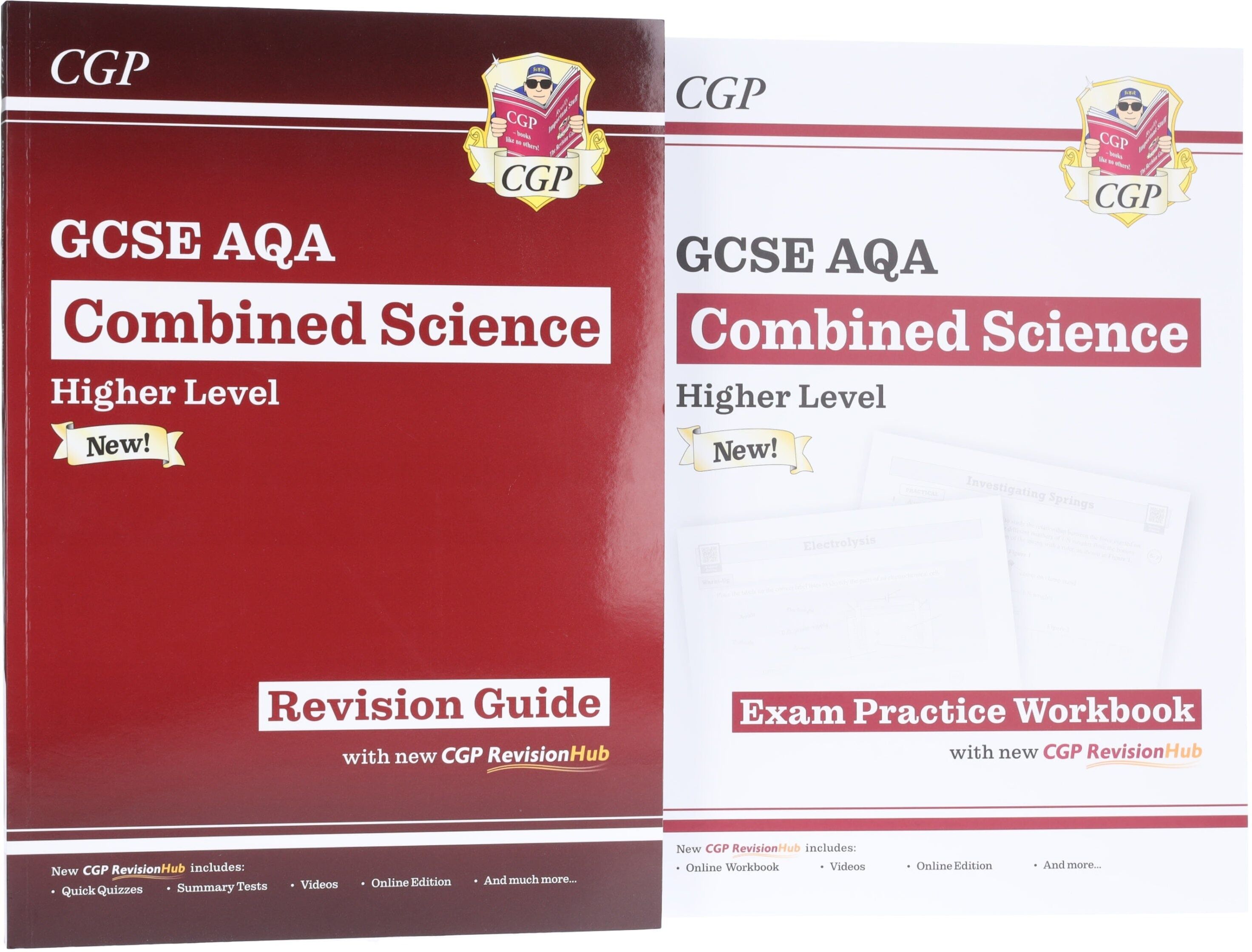 CGP GCSE AQA Combined Science Higher Level Revision Guide & Exam Practice Workbook 2 Books Set - Paperback Coordination Group Publications Ltd (CGP)