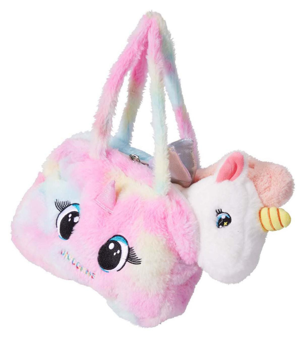 Koopman Plüschtas Eenhoorn Roze Multicolor