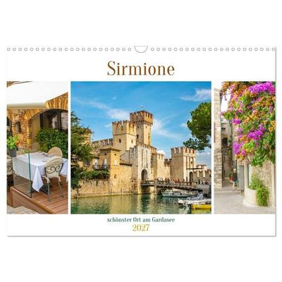 Sirmione - schönster Ort am Gardasee (Wandkalender 2027 DIN A3 quer), CALVENDO Monatskalender