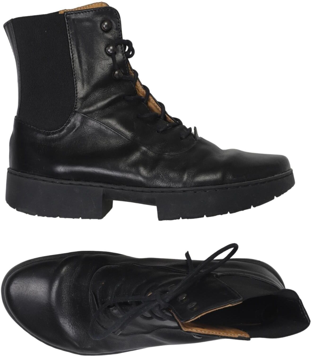 trippen Damen Stiefelette, Schwarz, Gr. EU 37, kein / Etikett - Second Hand
