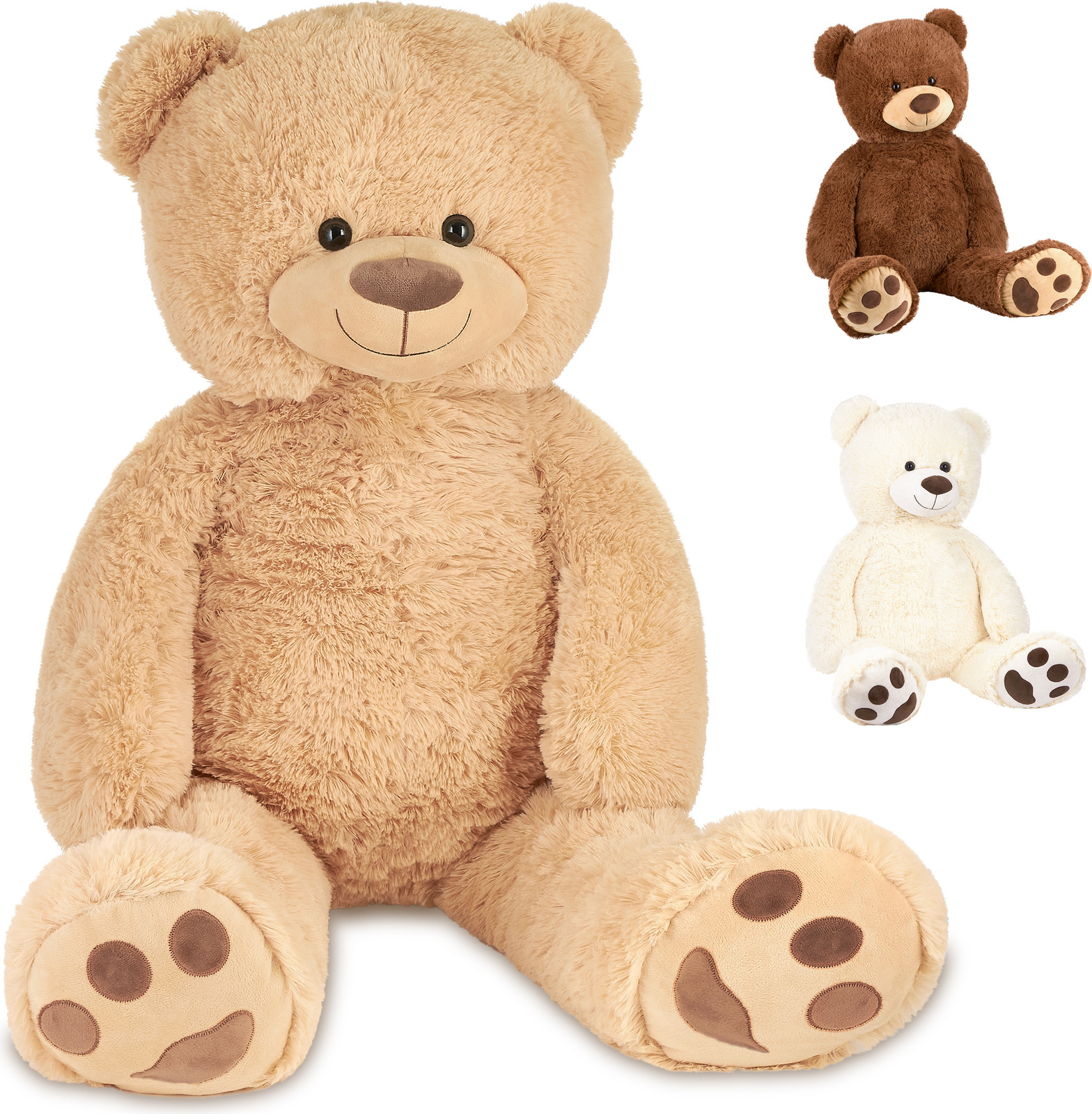 Brubaker XXL Knuffelbeer Beige, 100 cm