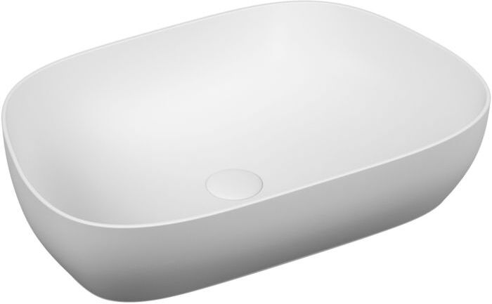 VitrA Options Aufsatzschale 5993B401-0016 62,5x42,5cm, TV, ohne Überlauf/Hahnloch, Edelweiß VC