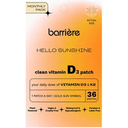 barrière HELLO SUNSHINE Vitamin D3 Patch Gold Sun (36 Stück)