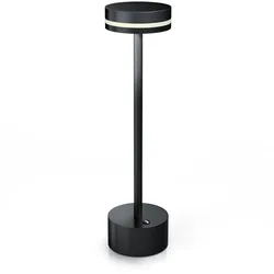 Brandson LED Tischleuchte Tischlampe, stufenlos dimmbar, 3 Lichtfarben, Akku 3600 mAh, Touch