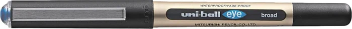 uni-ball eye broad UB-150-10E Tintenroller gold 0,6 mm, Schreibfarbe: blau, 1 St.