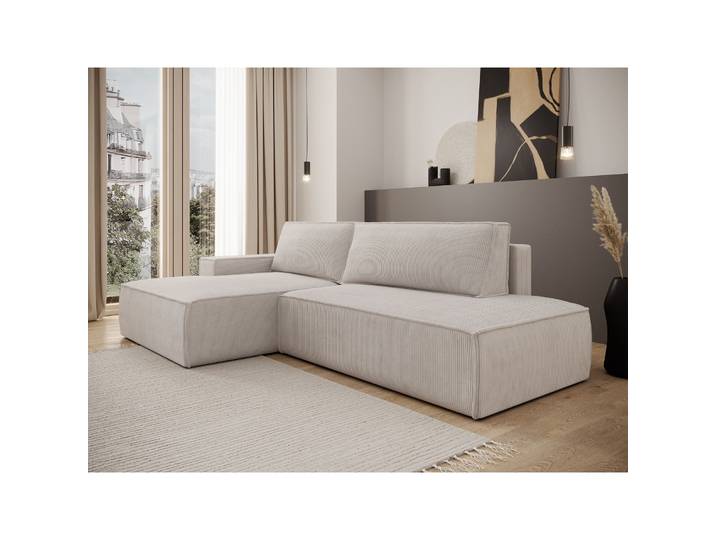 Ecksofa mit Schlaffunktion Felicjo, L-förmig, linksseitig, mit