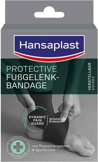 Hansaplast Sprunggelenkbandage PROTECTIVE 02579 schwarz, 1 St.