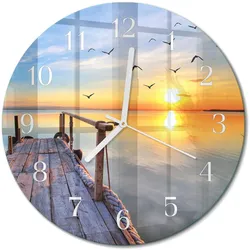 WANDUHR aus Glas Ø30 cm - Pier