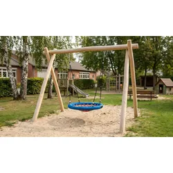 Vogelnestschaukel Joel - Garten Nestschaukel Bausatz aus naturbelassener Robinie - 400 x 210 cm